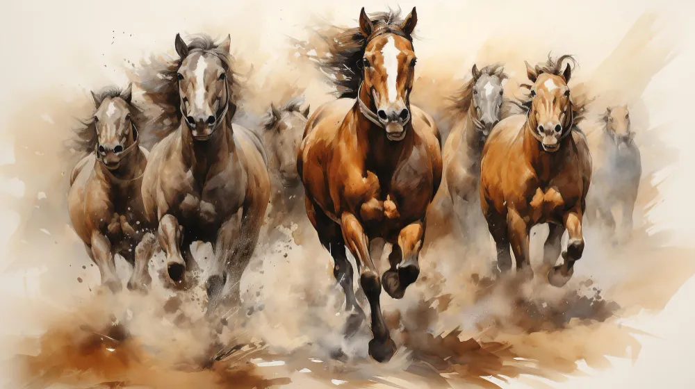 Unlock Prosperity: Vastu Tips for Placing 7 Running Horses Painting in Your Home