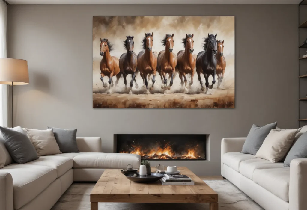 Unlock Prosperity: Vastu Tips for Placing 7 Running Horses Painting in Your Home