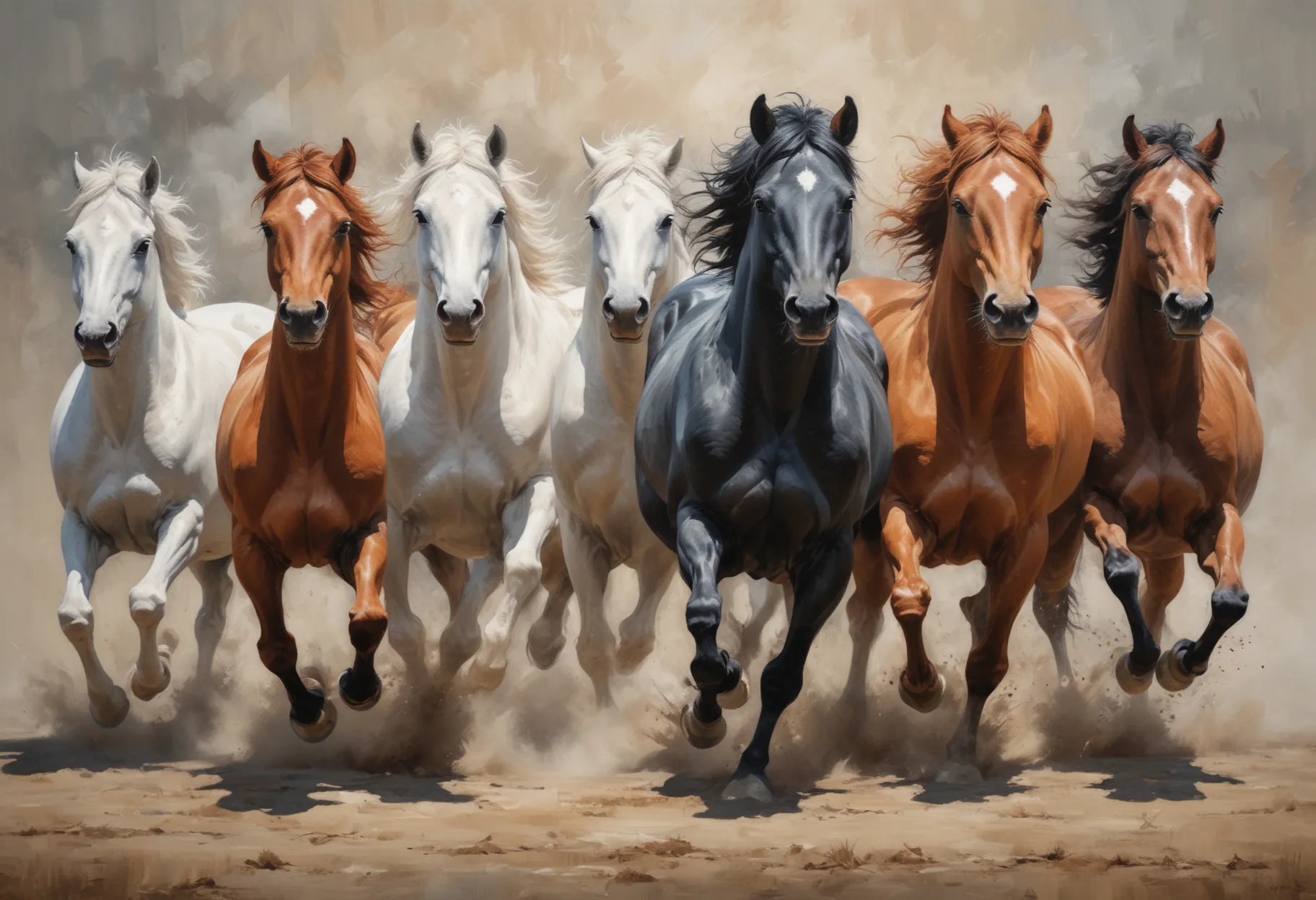 Unlock Prosperity: Vastu Tips for Placing 7 Running Horses Painting in Your Home